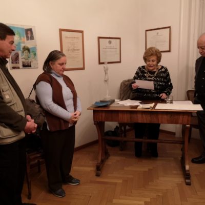 Premiazione Gianfranco Bossi e Daniela Hribar