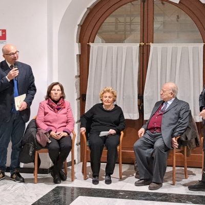 L'assessore Lobianco e la Presidente Etta Carignani alla inaugurazione a favore del Premio alla Bontà